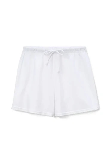 layla french terry sweat short | White