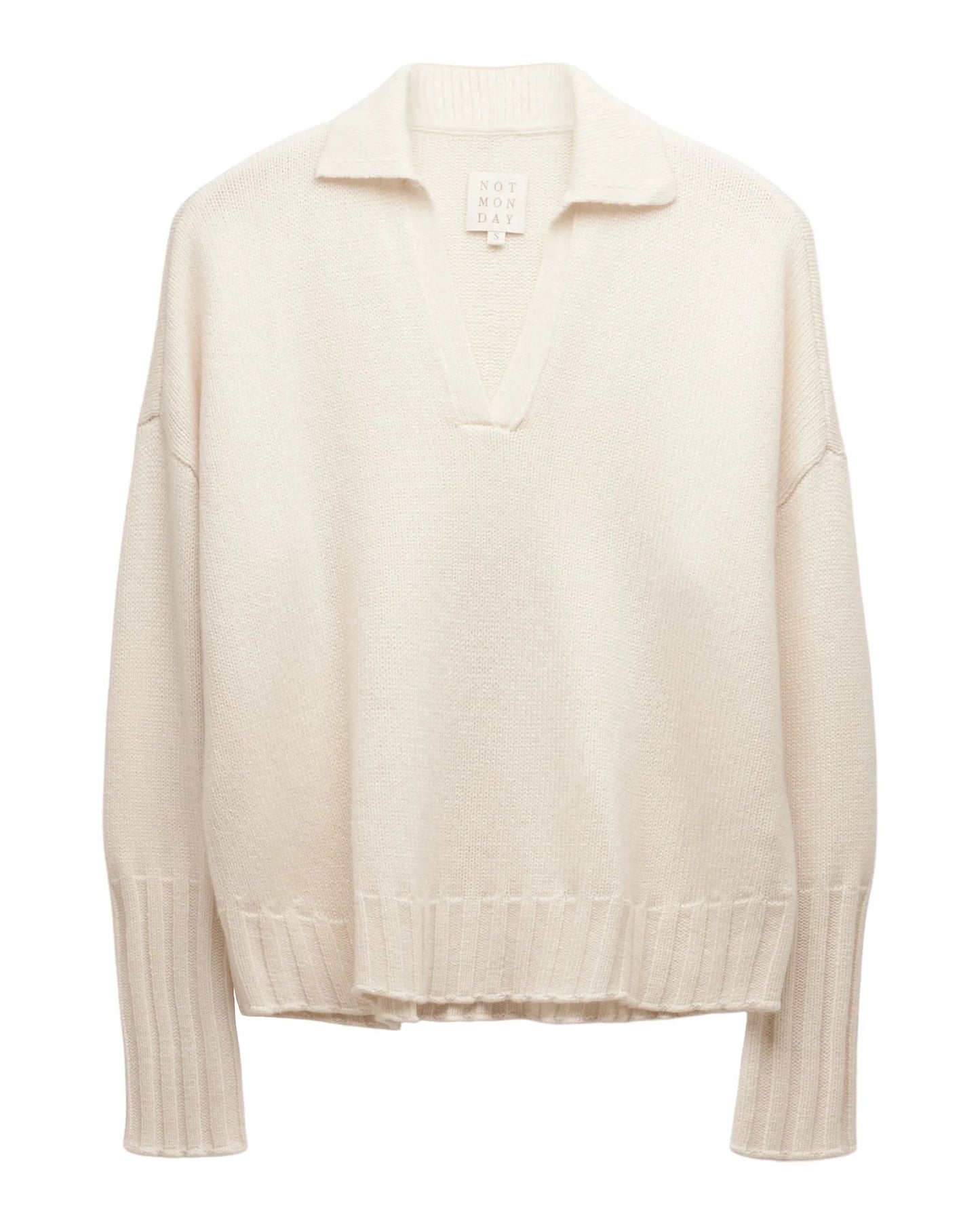 Leland Cashmere Polo | Ivory