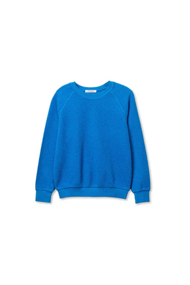 Ziggy Reverse Fleece Crew Neck Sweatshirt | Cobalt