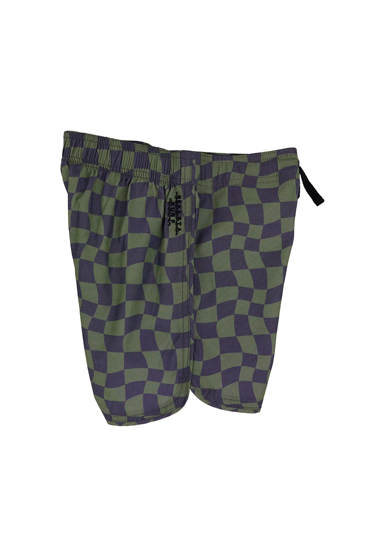 SEAESTA SCALLOP RETRO FLARE BOARDSHORT / WAVY CHECKS / PINE / BOARDSHORTS