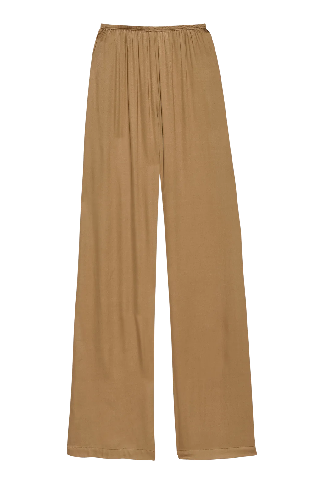 Satiny Simple Pant | Camel
