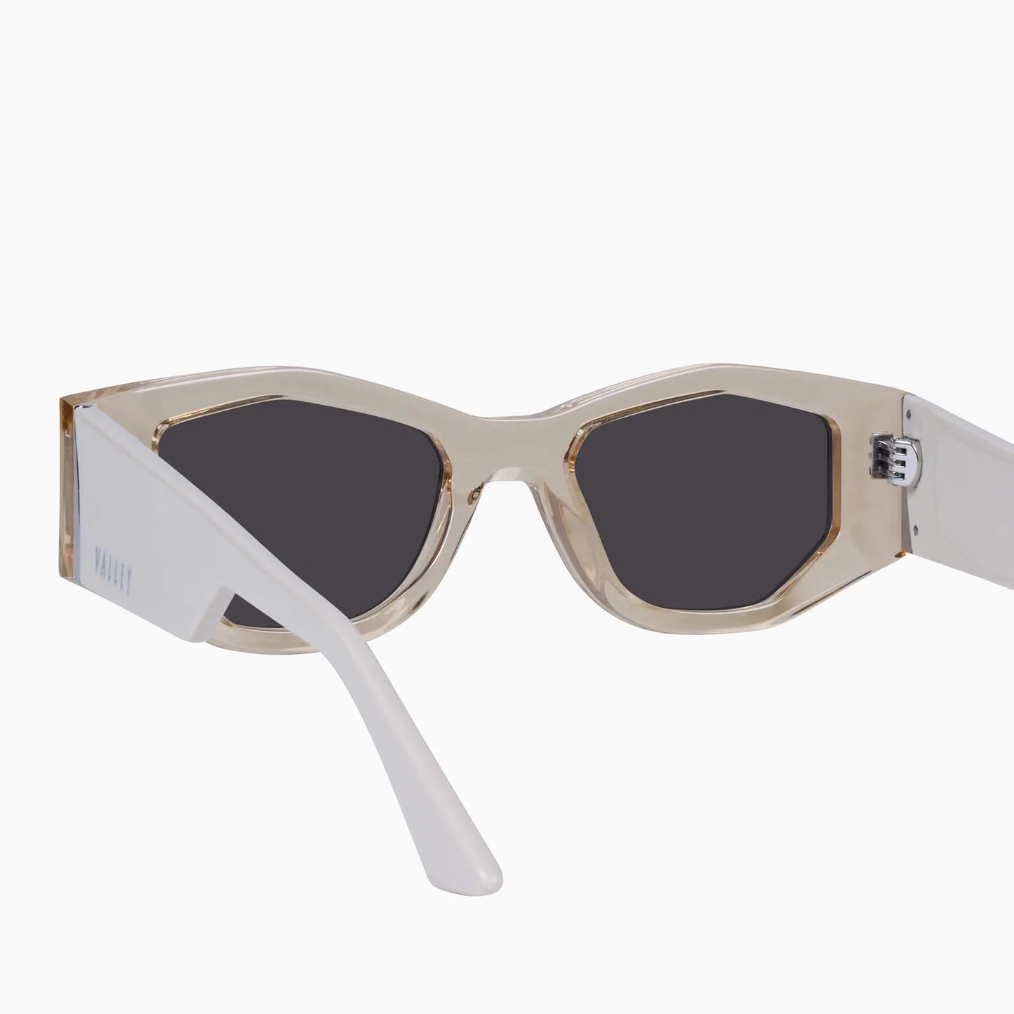 Valiant Transparent Amber, Stone Temples w. Gold Metal / Black Lens