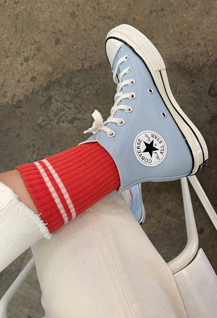Boyfriend Socks : Coral