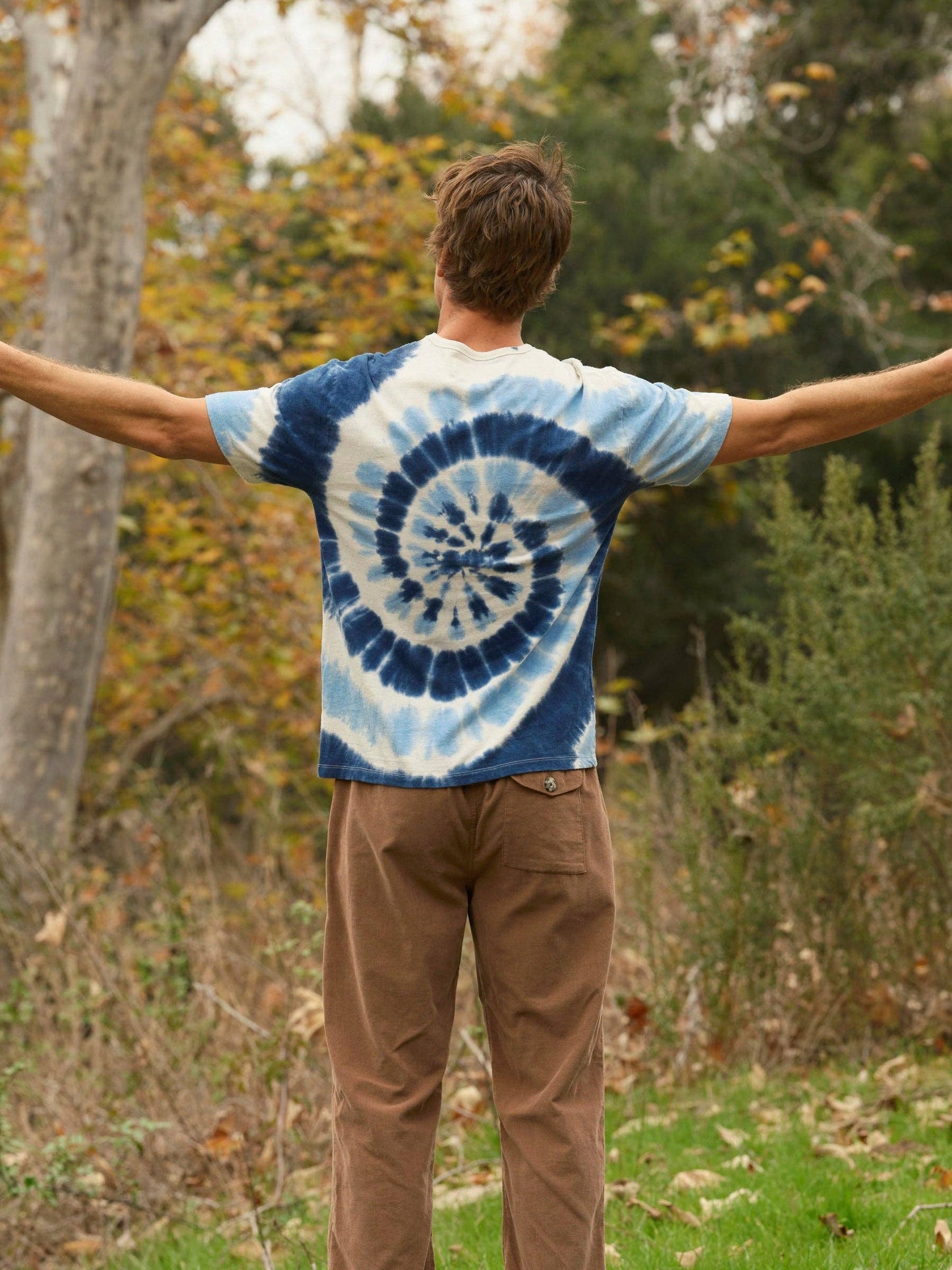 Hemp Tee: Indigo Tie-Dye