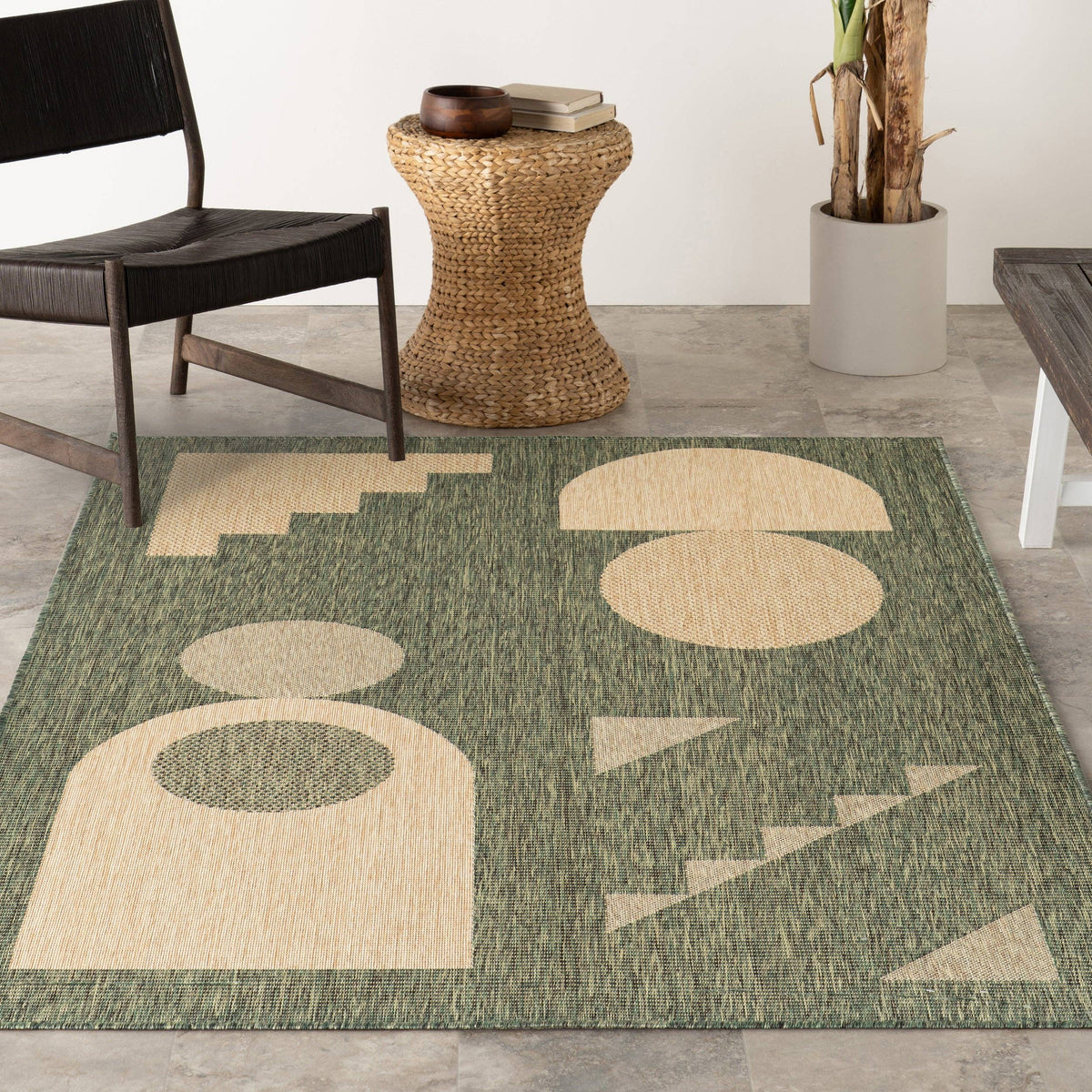 nuLOOM - Anslie Geometric Indoor/Outdoor Area Rug