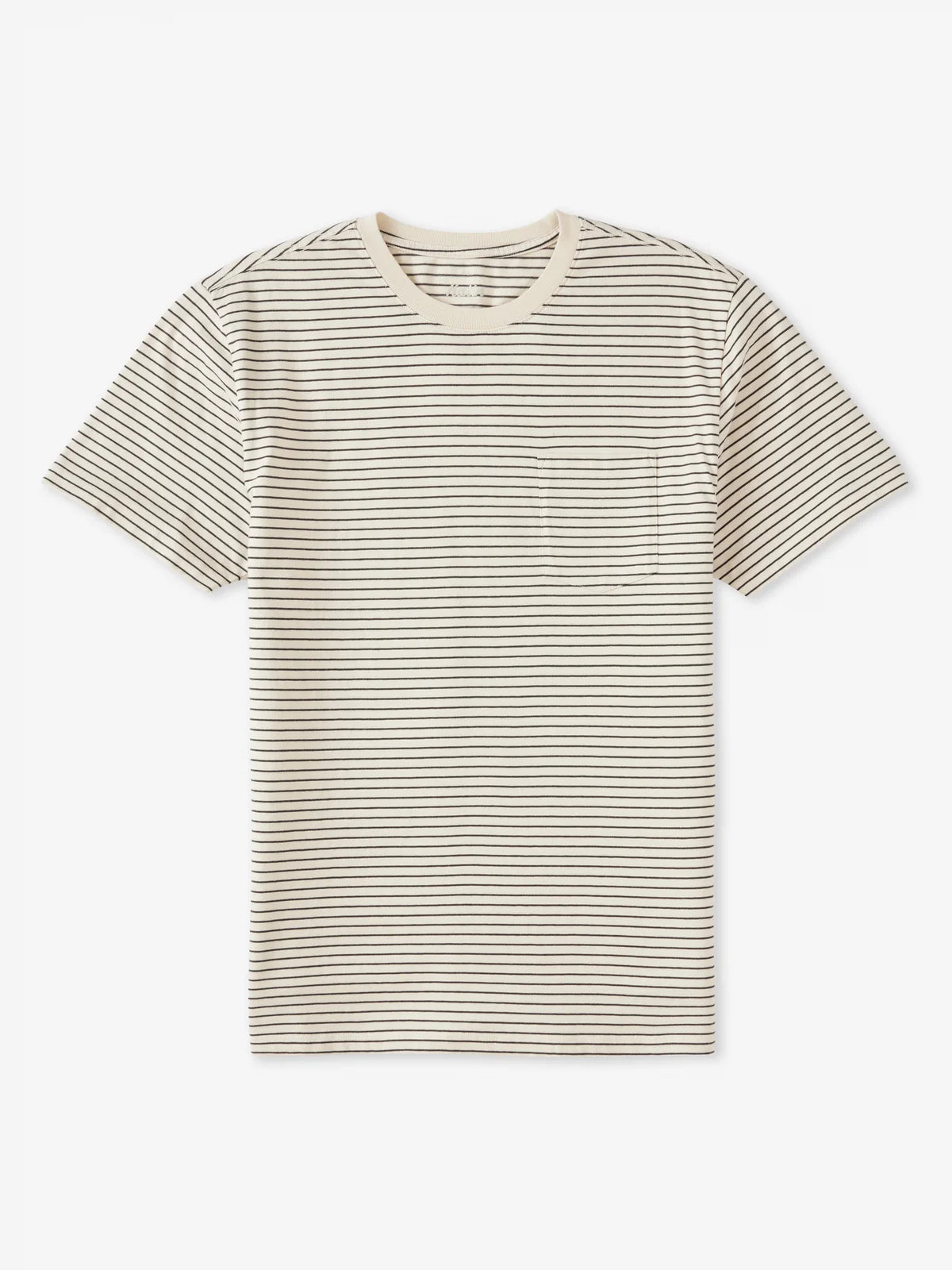 Finley Pocket Tee | Vapor & Black Wash Stripe