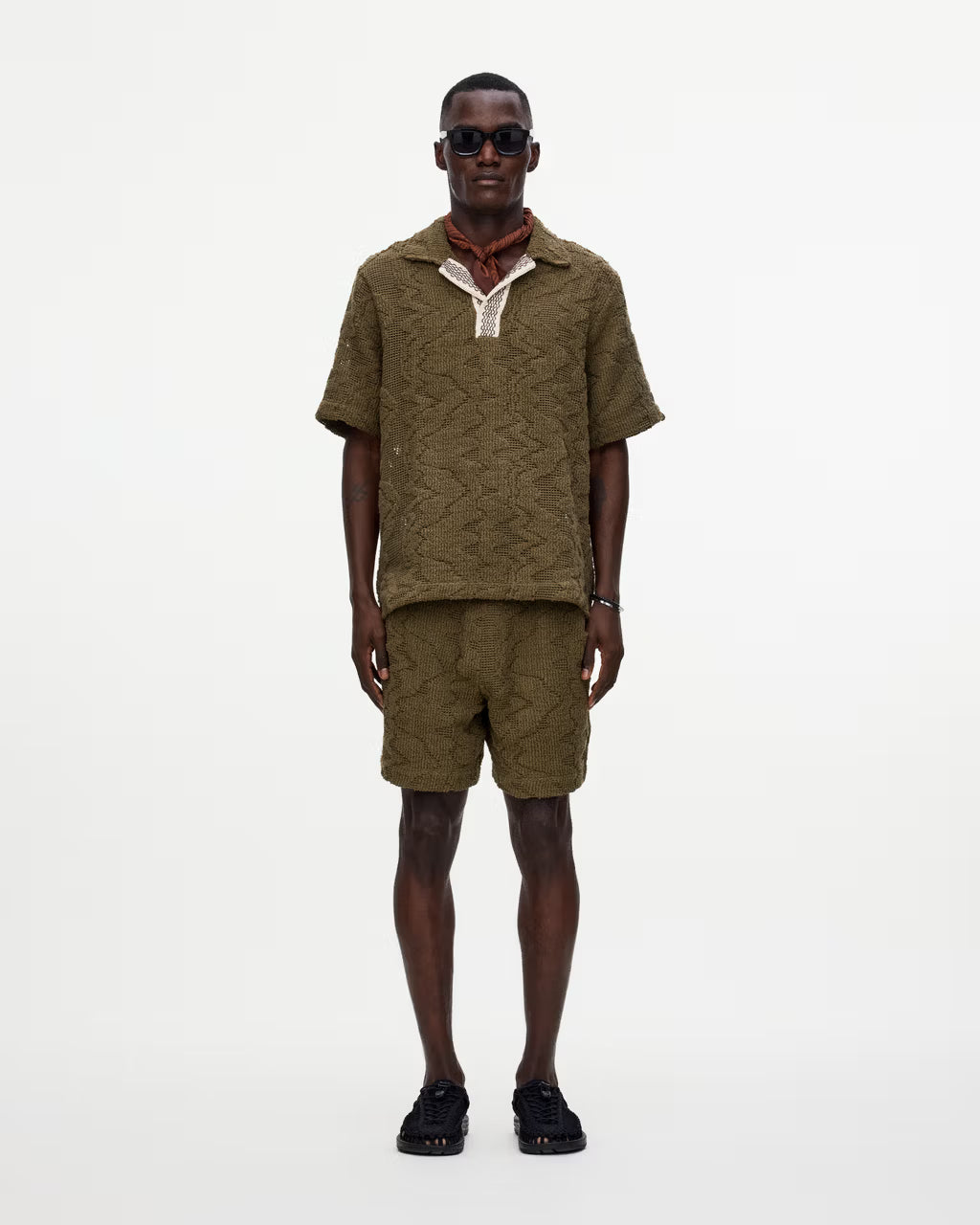 Pine Verve Palmer Crochet Shirt