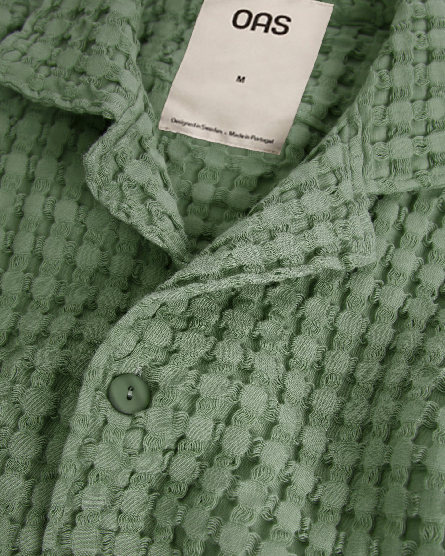 Green Cuba Waffle Shirt