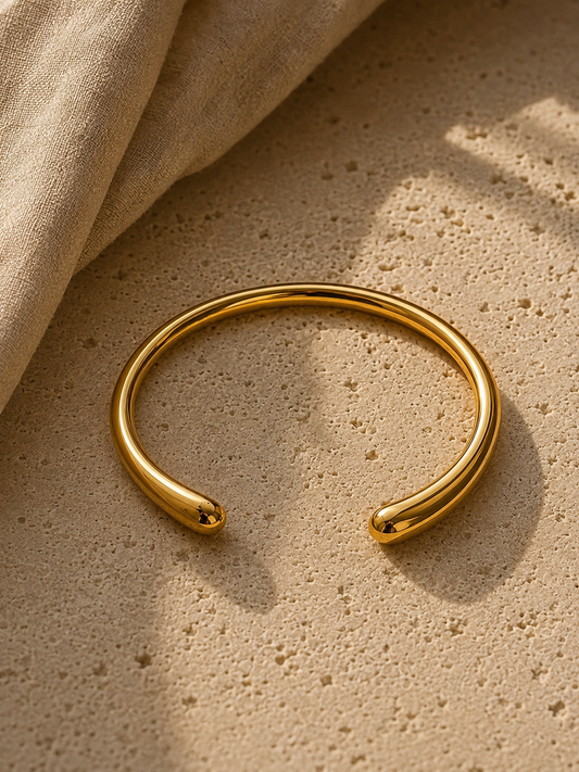 Boem Collection - Paloma Cuff Bracelet | Gold Organic Open Cuff