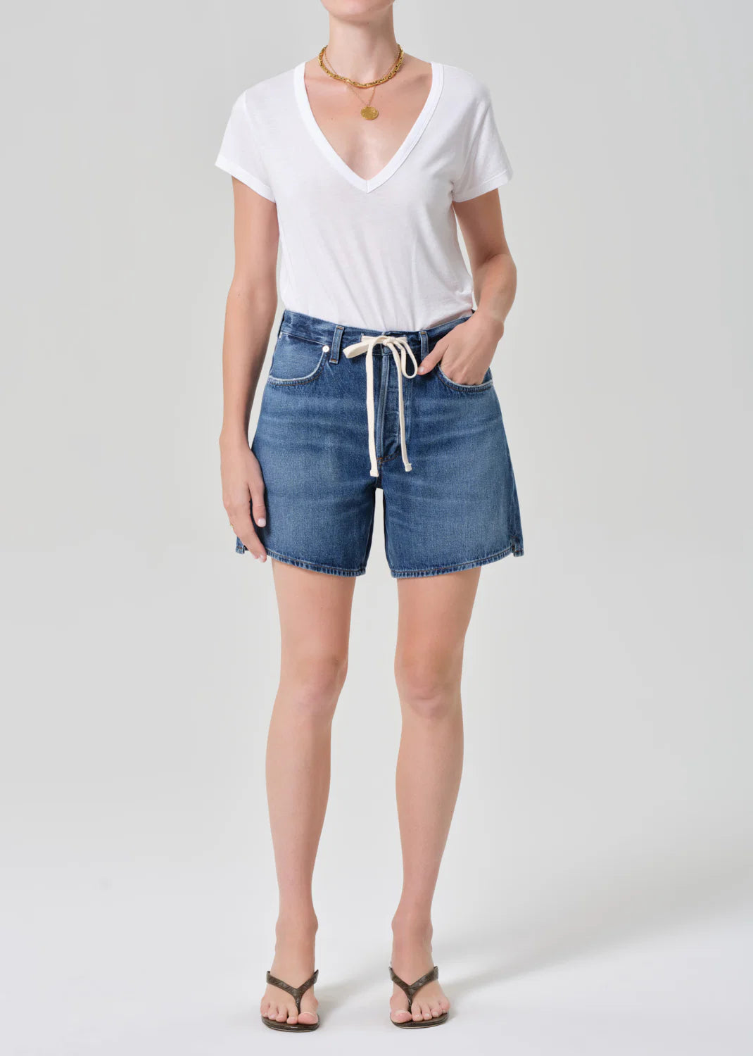 BRYNN DRAWSTRING SHORT IN AVANT