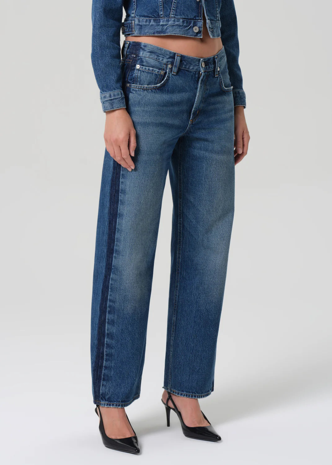 Lindz Easy Straight Tuxedo Stripe In Liro