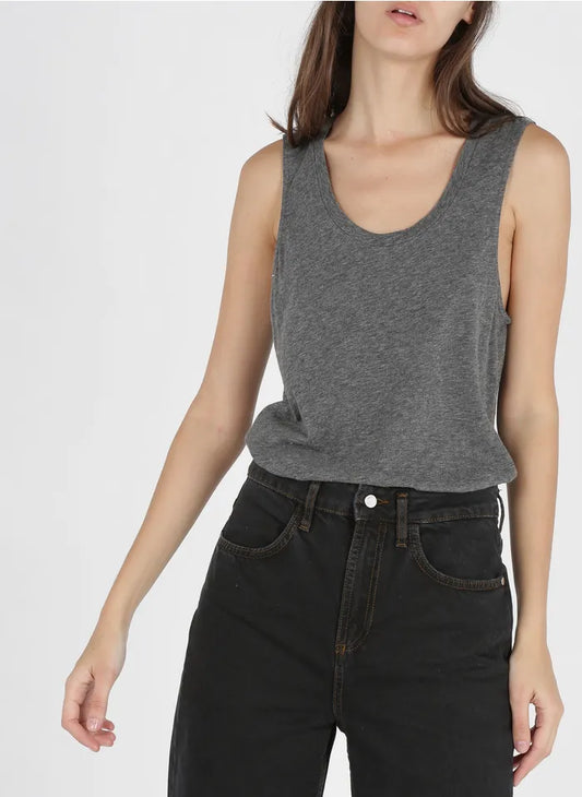 Jacksonville Tank Top | Anthracite Chine
