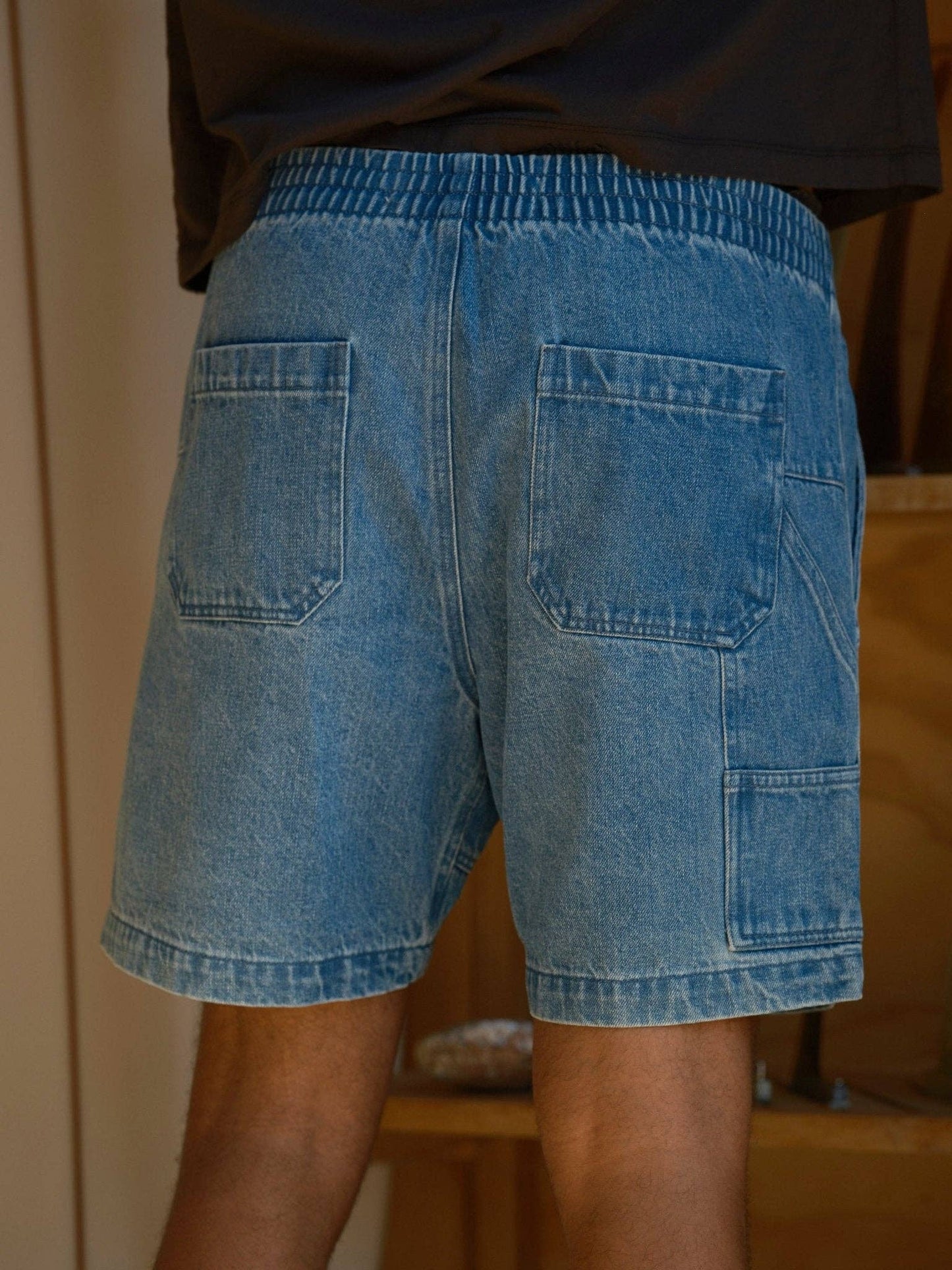 Mollusk - Pinnacle Shorts: Indigo Denim / XL