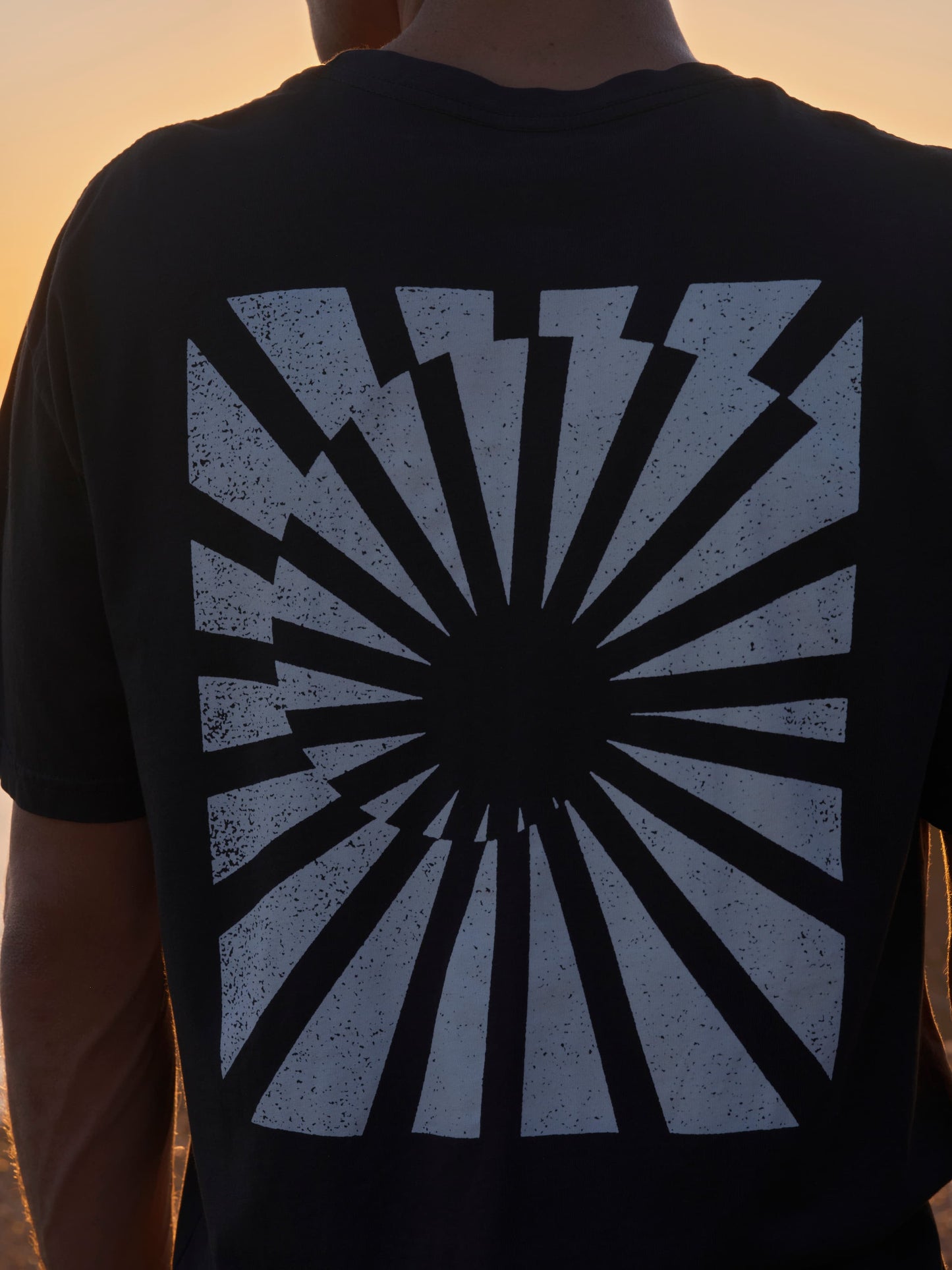 Refraction Tee: Faded Black