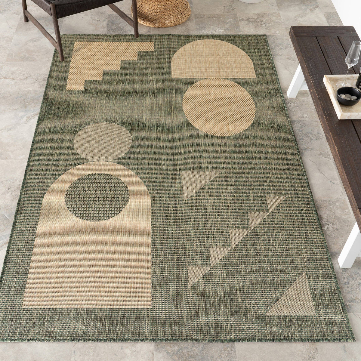 nuLOOM - Anslie Geometric Indoor/Outdoor Area Rug