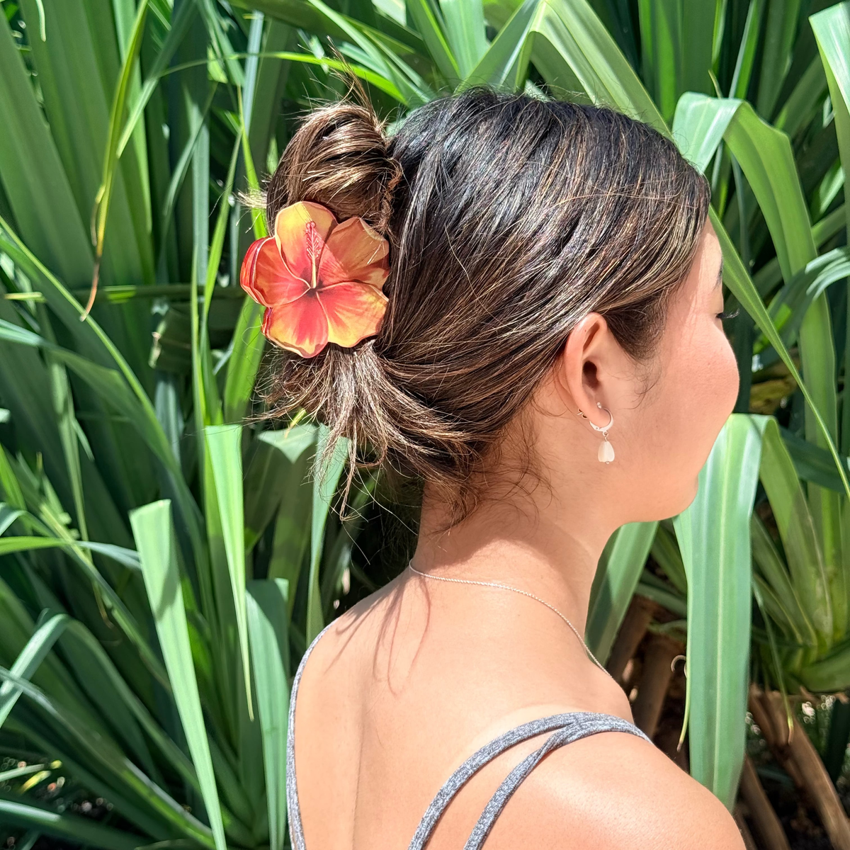 Phases Hawaii - Painted Golden Hibiscus Hair Claw