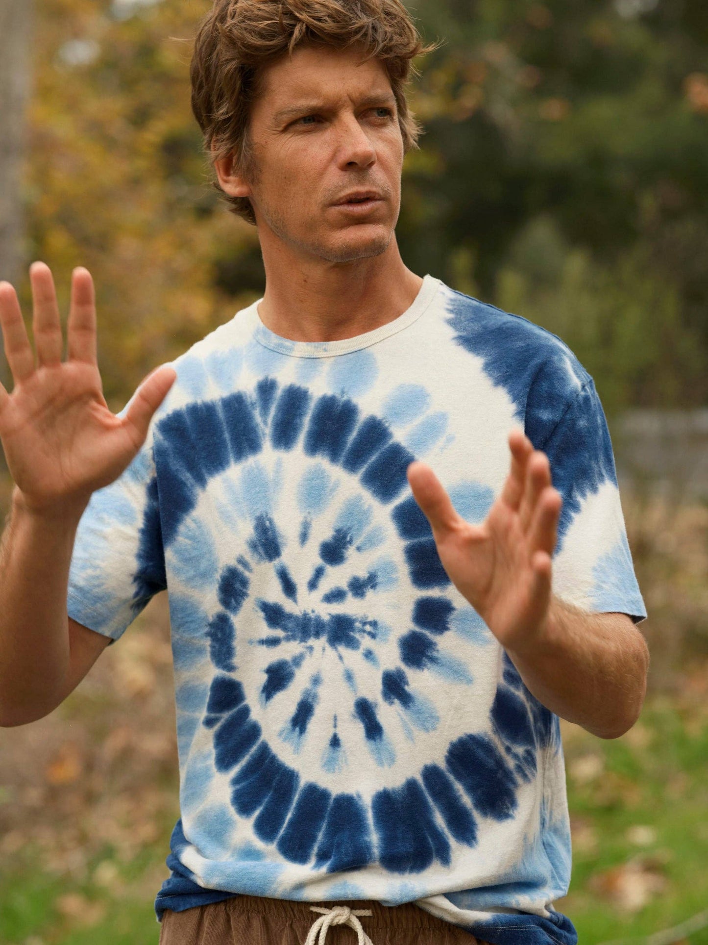 Hemp Tee: Indigo Tie-Dye