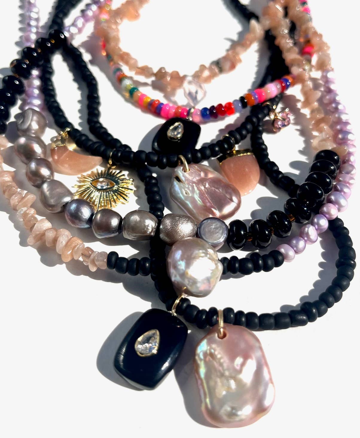 Heather Kahn - Pearl Noir Necklace