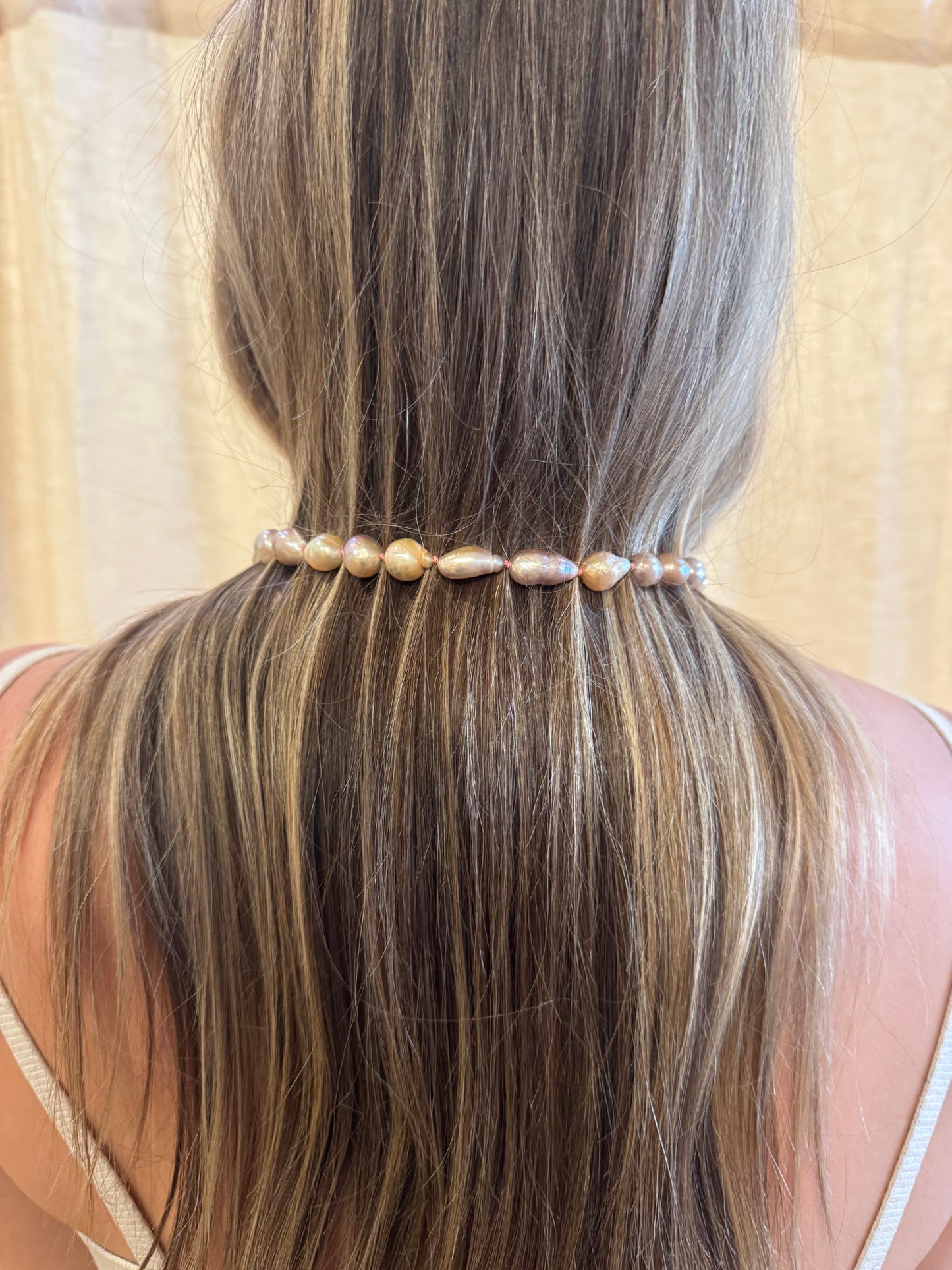 Pink Baroque Pearl Necklace