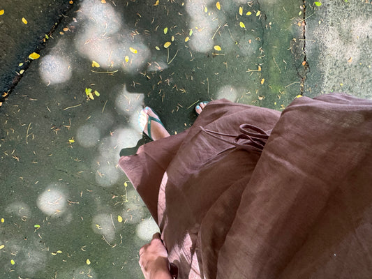 Breeze Linen Skirt  | Cacao