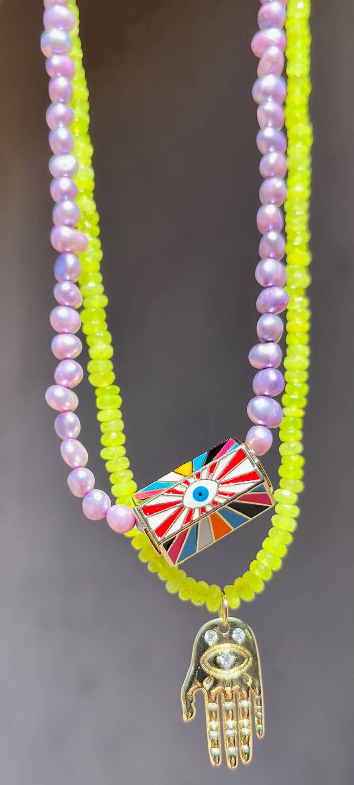 Heather Kahn - Purple Haze Pearl Necklace