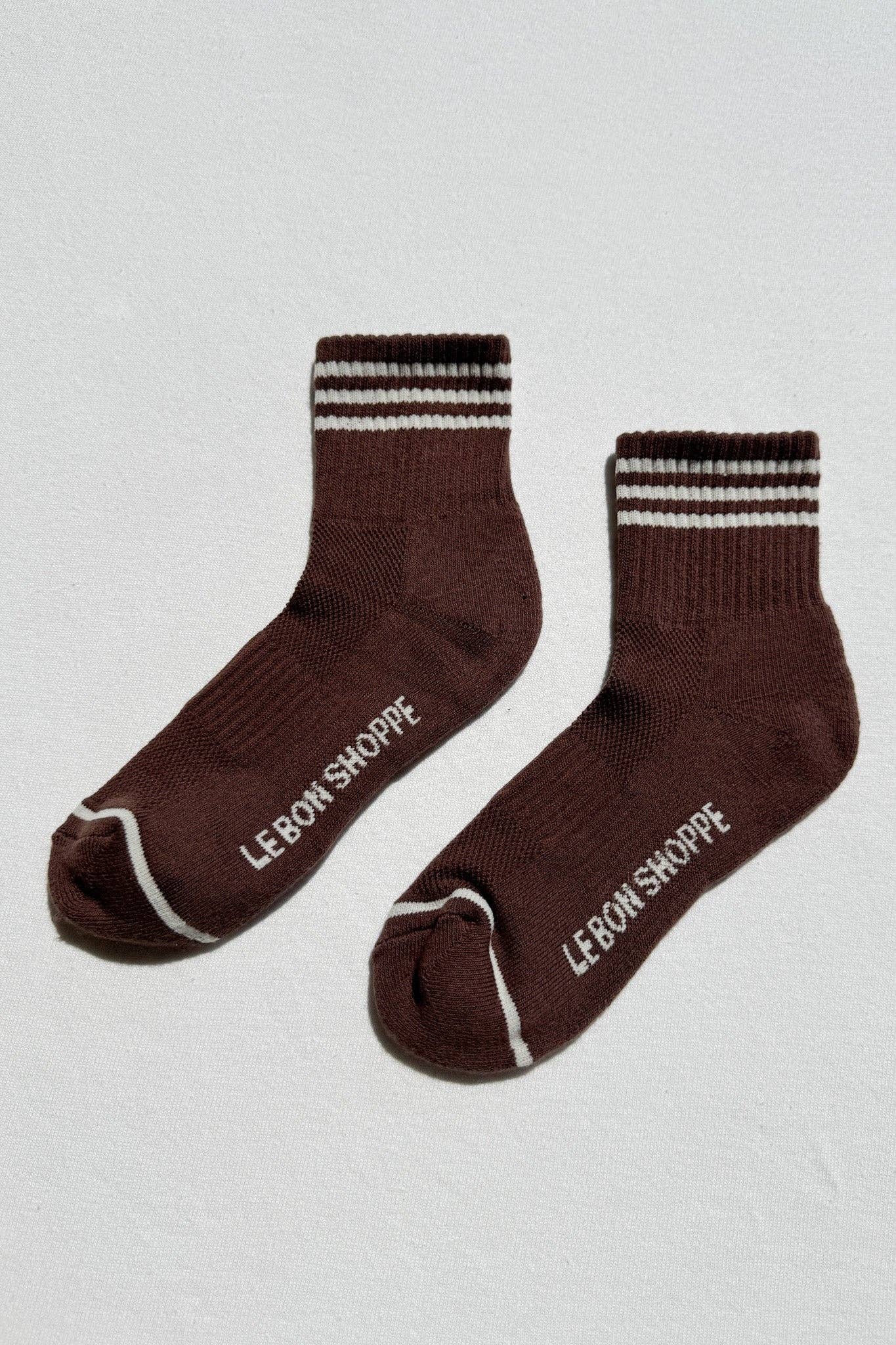 Girlfriend Socks : Mahogany