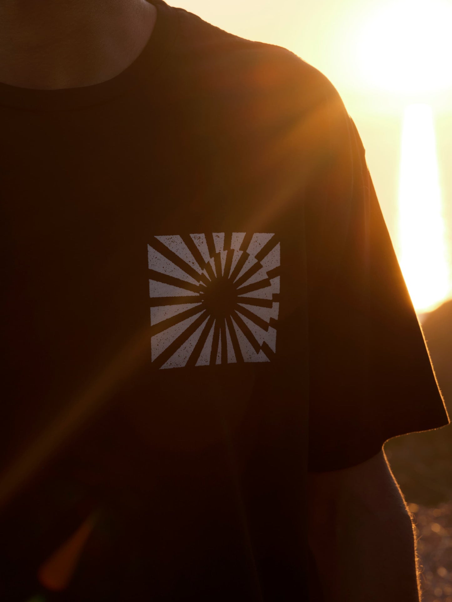 Refraction Tee: Faded Black