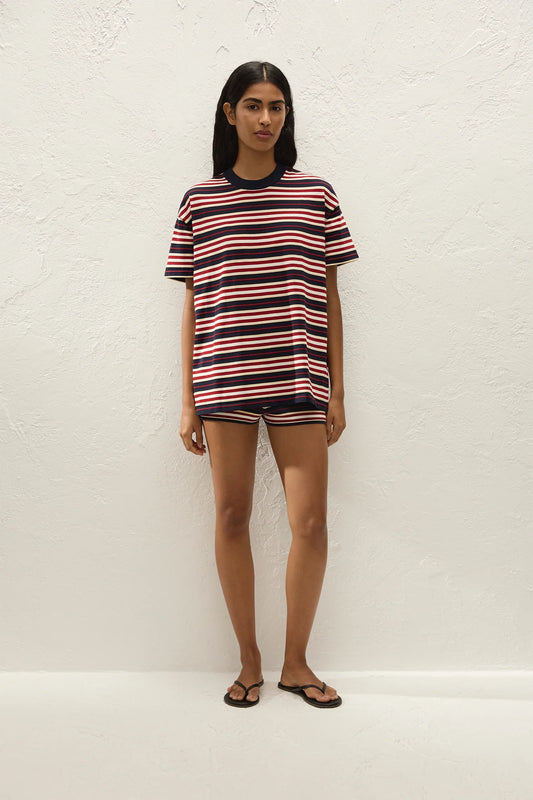 Le Paz Top Cila Stripe Navy