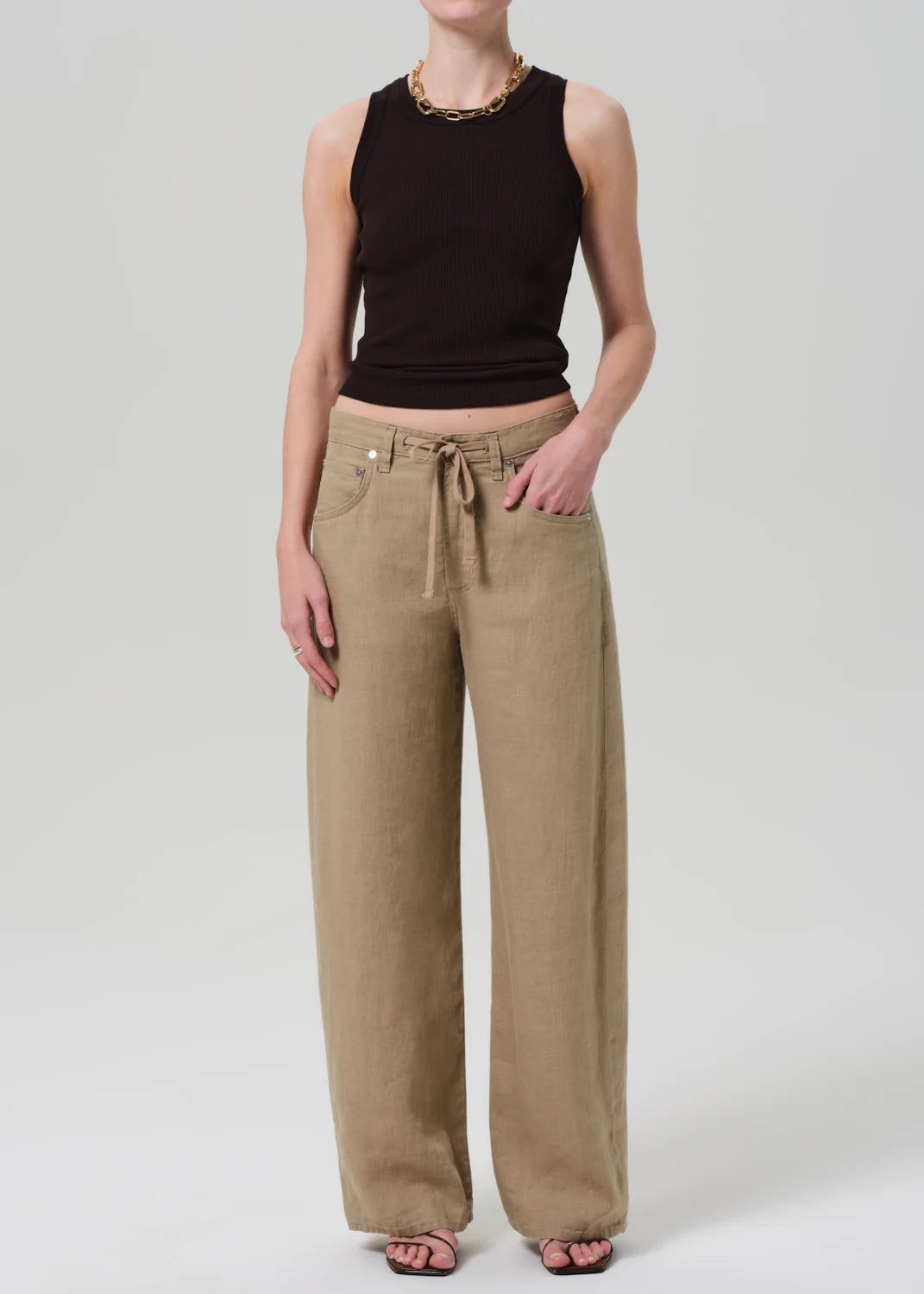 Isabel Rib Tank | Chocolate