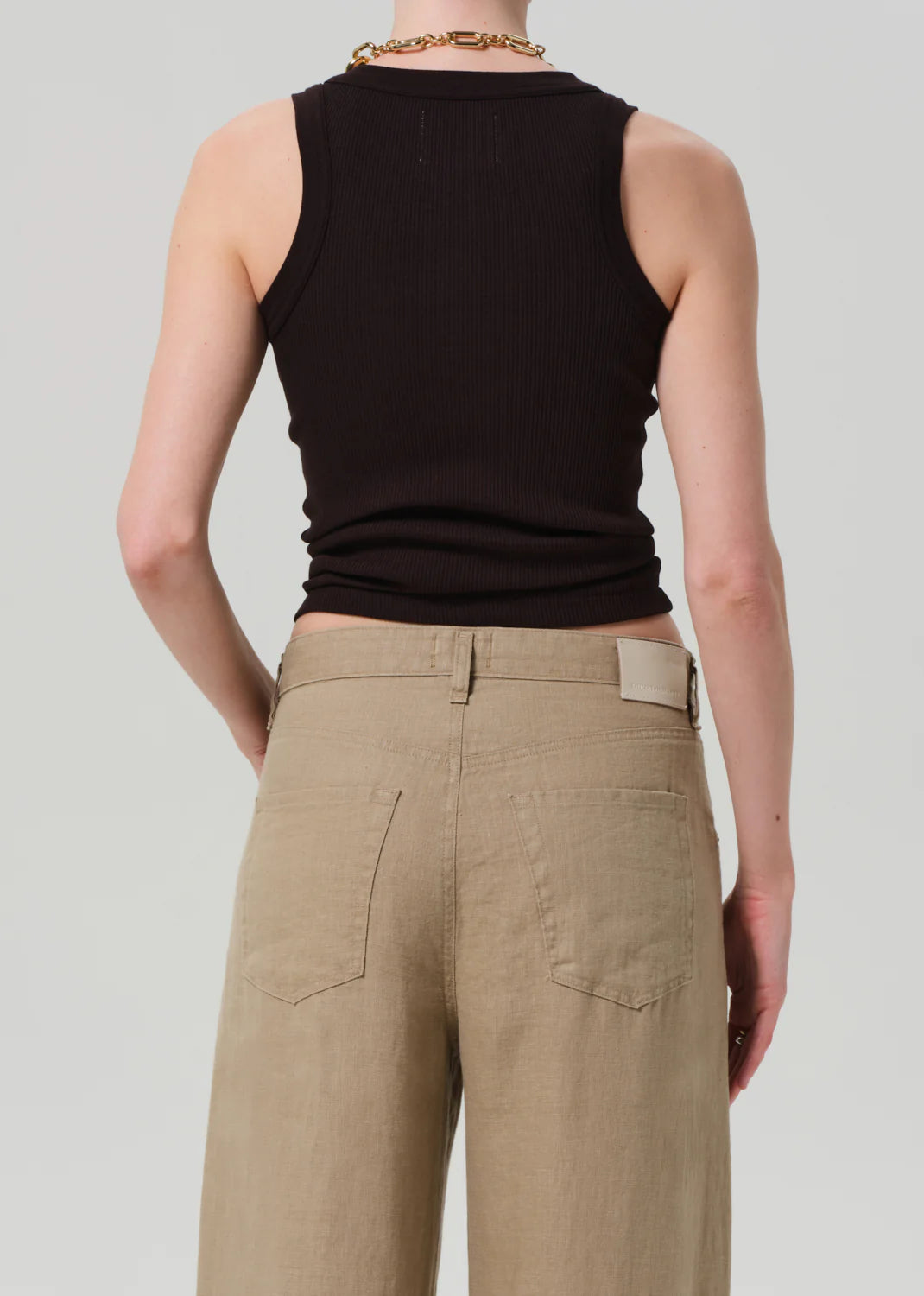 Isabel Rib Tank | Chocolate