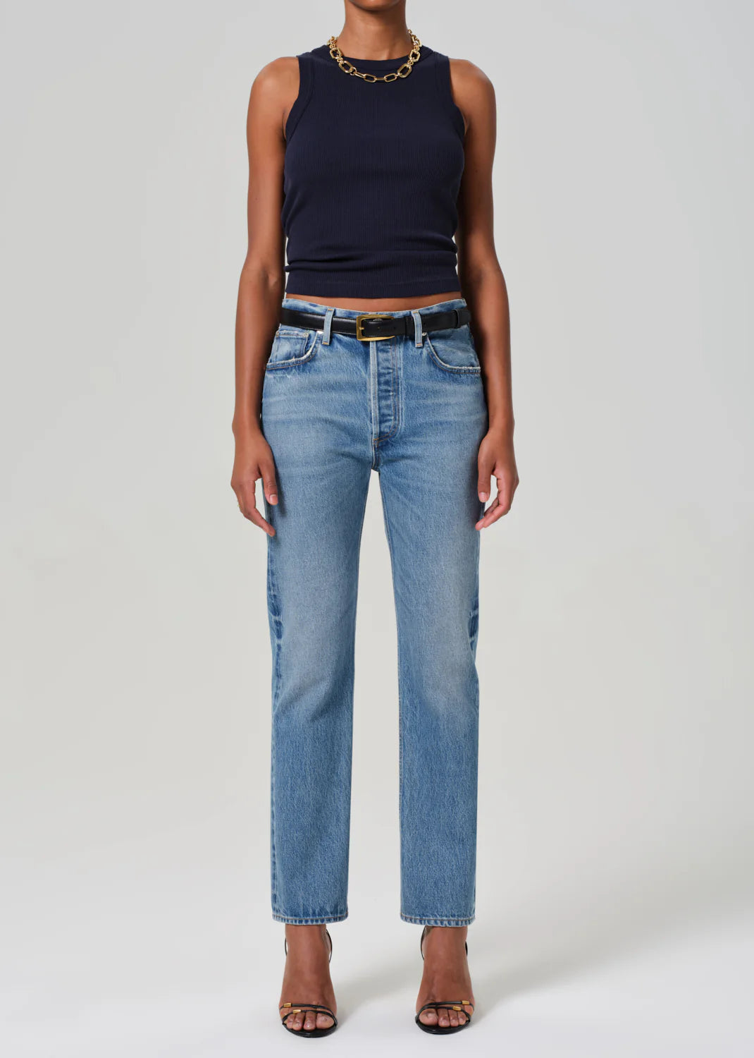 Isabel Rib Tank | Navy