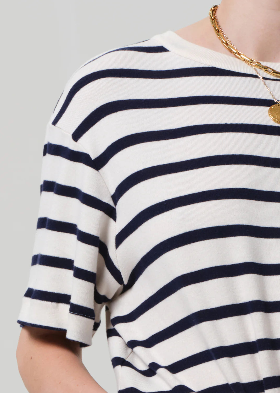 Goldie Tee | Azure Stripe