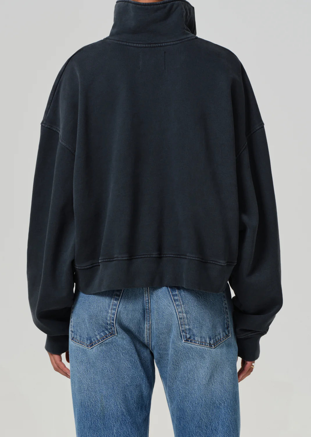 MIRELLE FUNNEL NECK | CHARCOAL