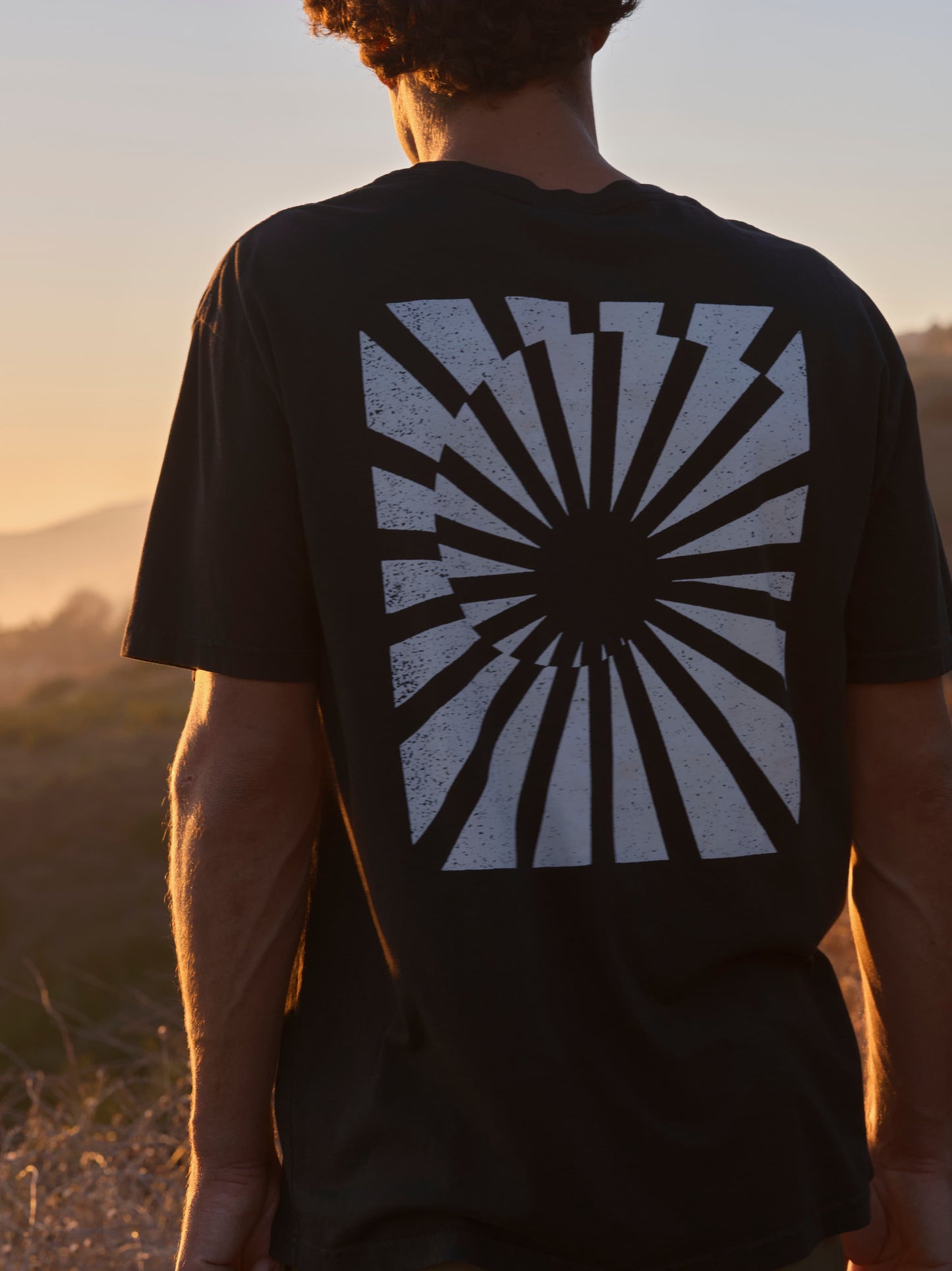 Refraction Tee: Faded Black