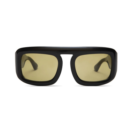 ARIES IN GLOSS BLACK OLIVE GREEN LENS