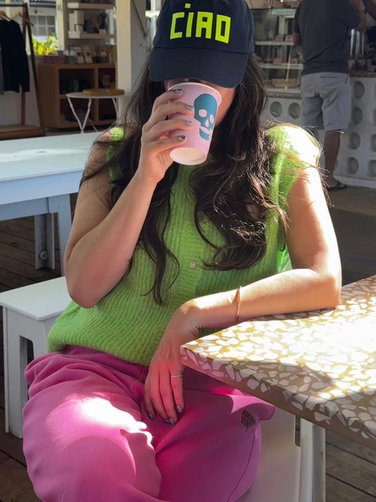 WOMEN'S CARDIGAN EAST | FLUORESCENT ABSINTHE