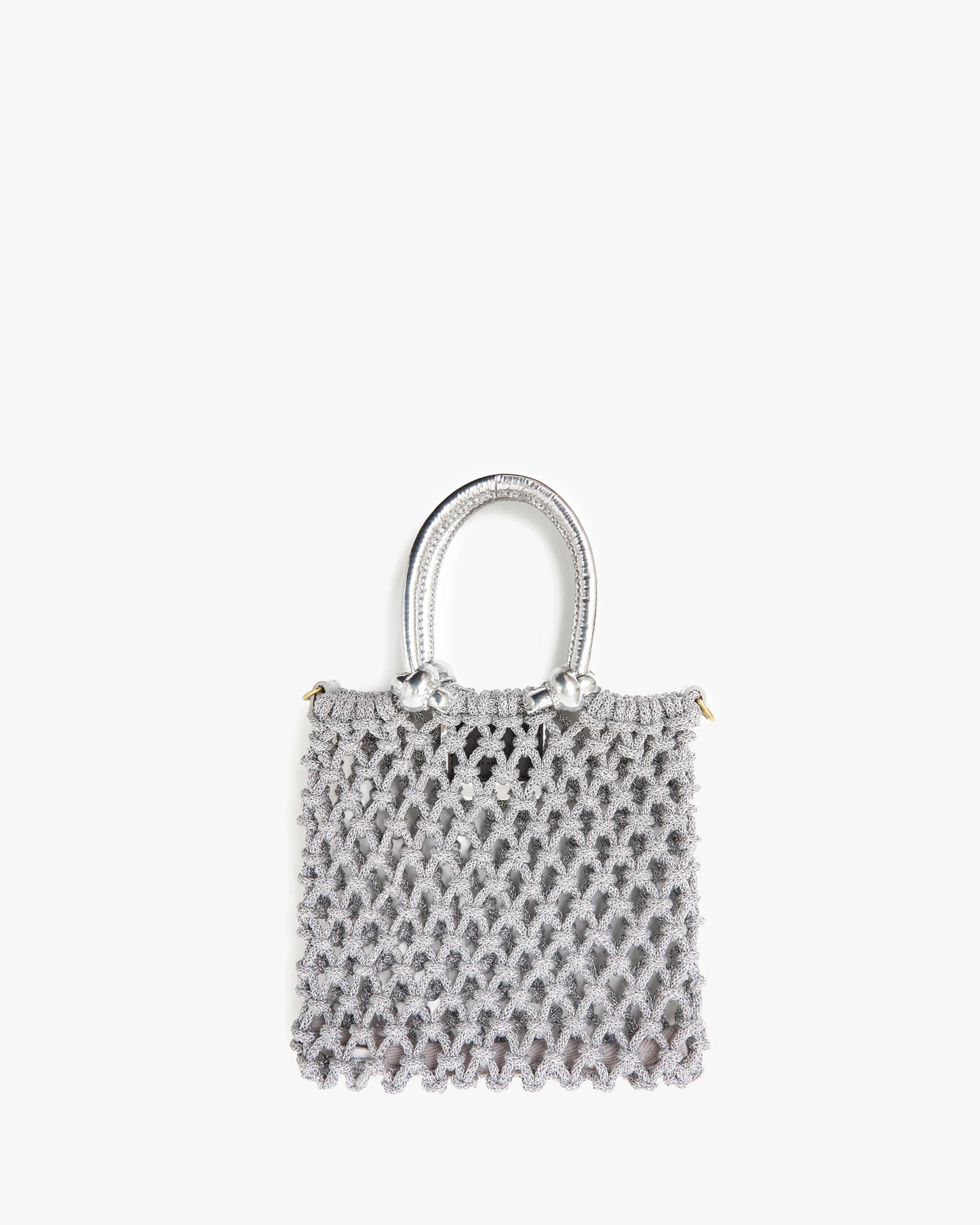 Bianca small tote | Silver