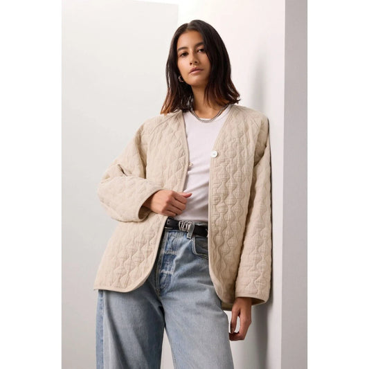 Quilted Jacket Creme