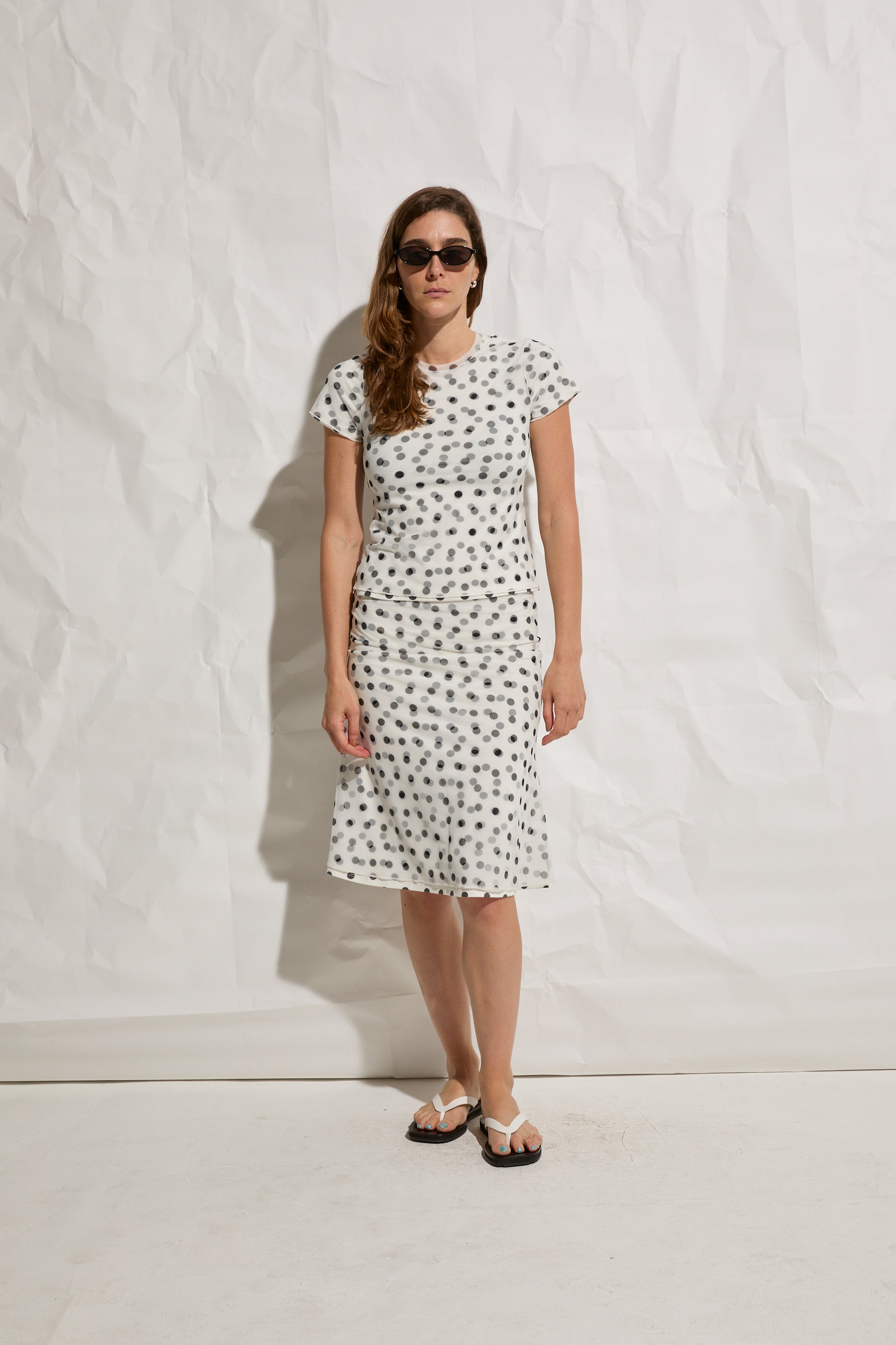 White & Black Polka Dot