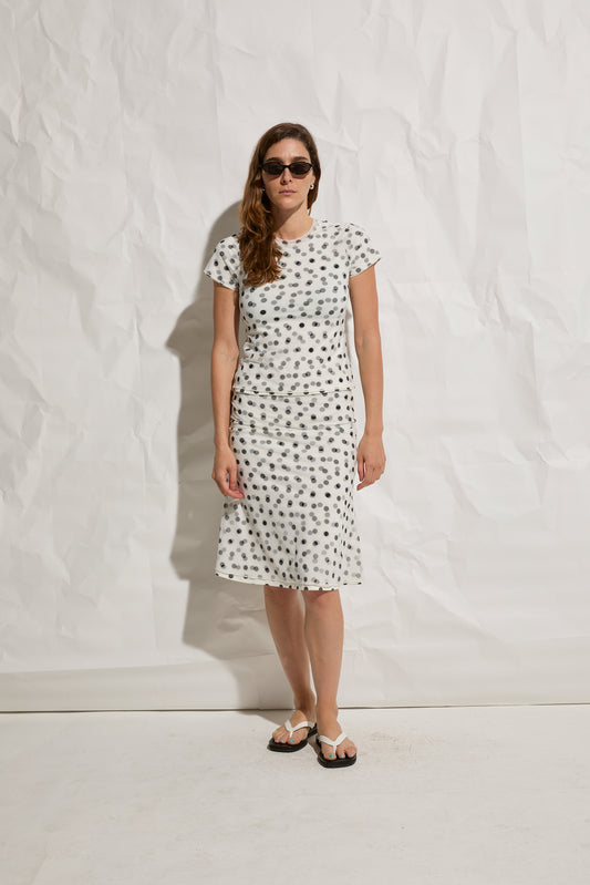 White & Black Polka Dot