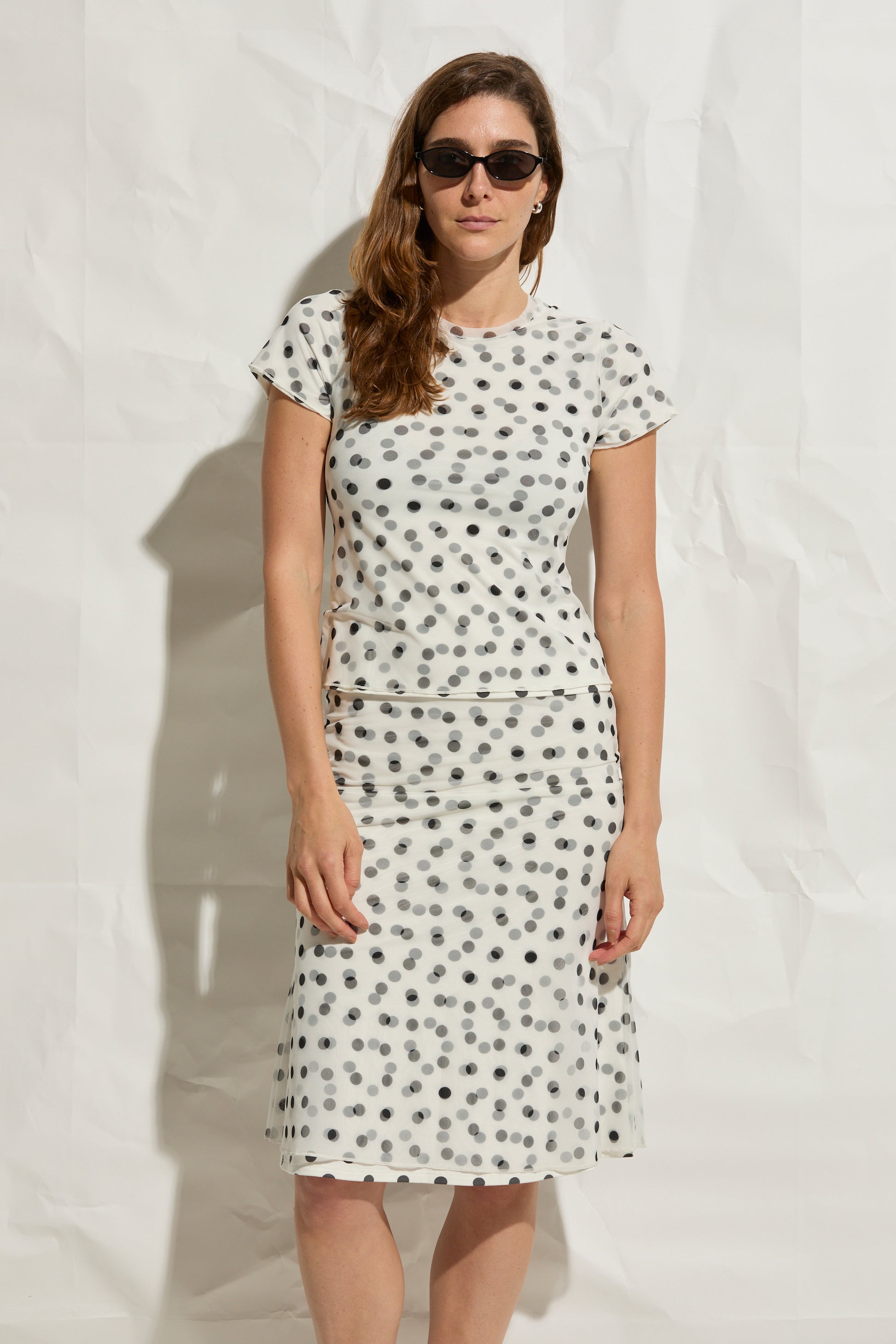 White & Black Polka Dot