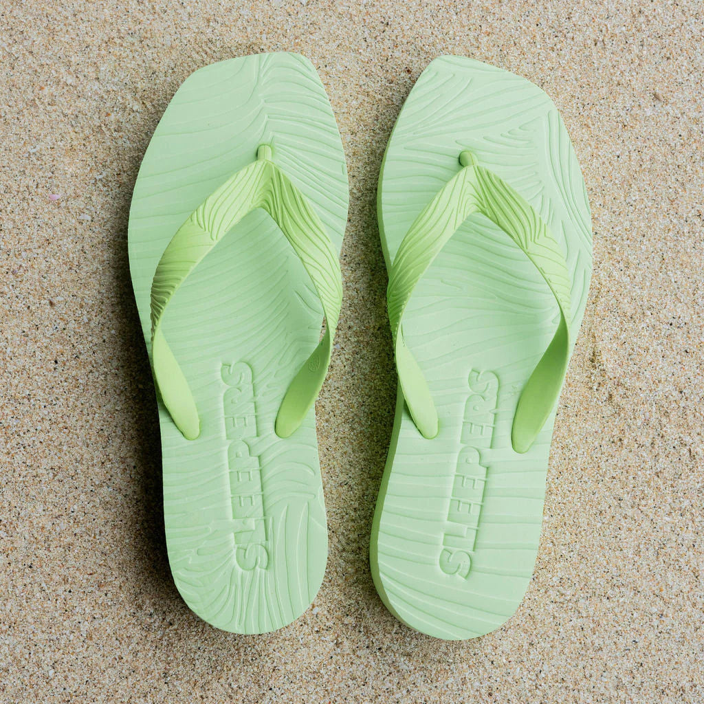 Tapered Platform Sap Green Flip Flop