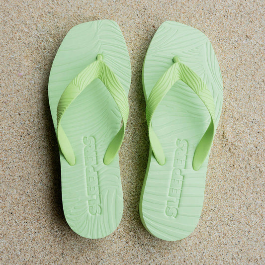 Tapered Platform Sap Green Flip Flop