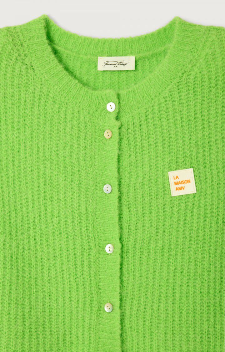 American Vintage Women's East Cardigan | Fluorescent Absinthe