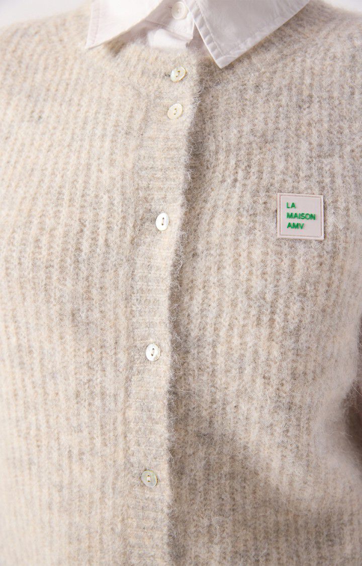 American Vintage Women's East Cardigan | Melange Powder Snow