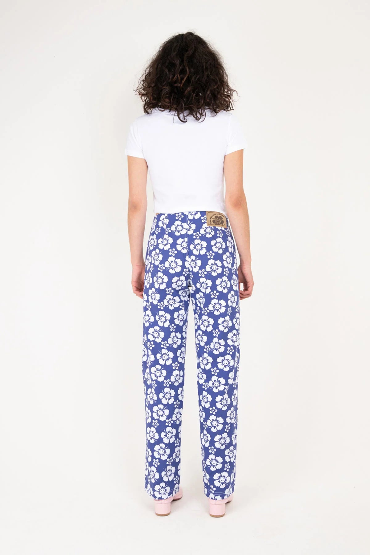 HAPPY HIBISCUS KOKOMO PANT | Blue and White