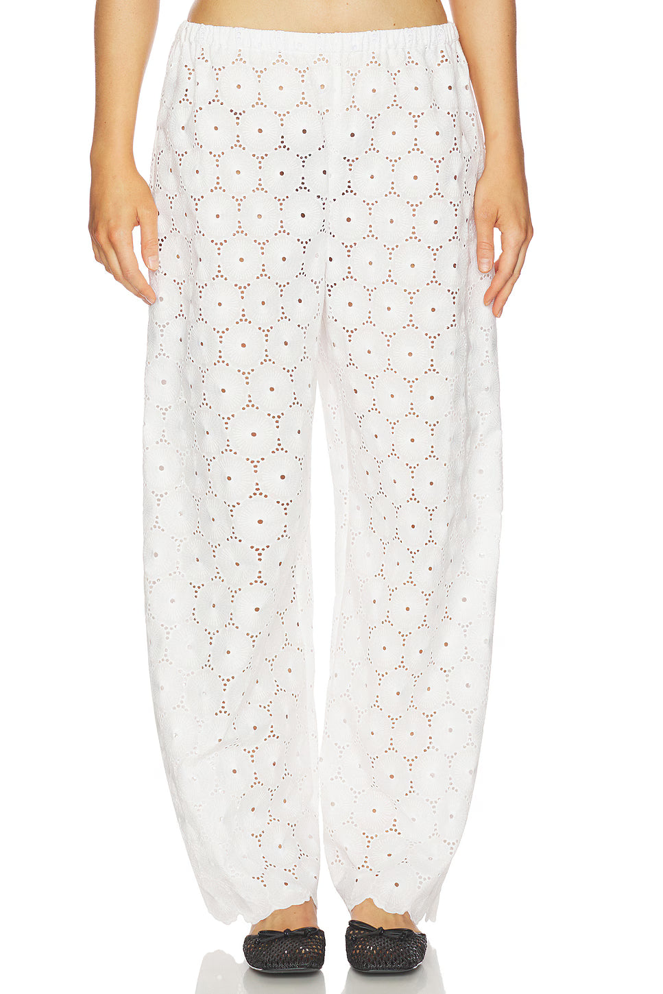 Pamina Pant | Dolce Broderie White