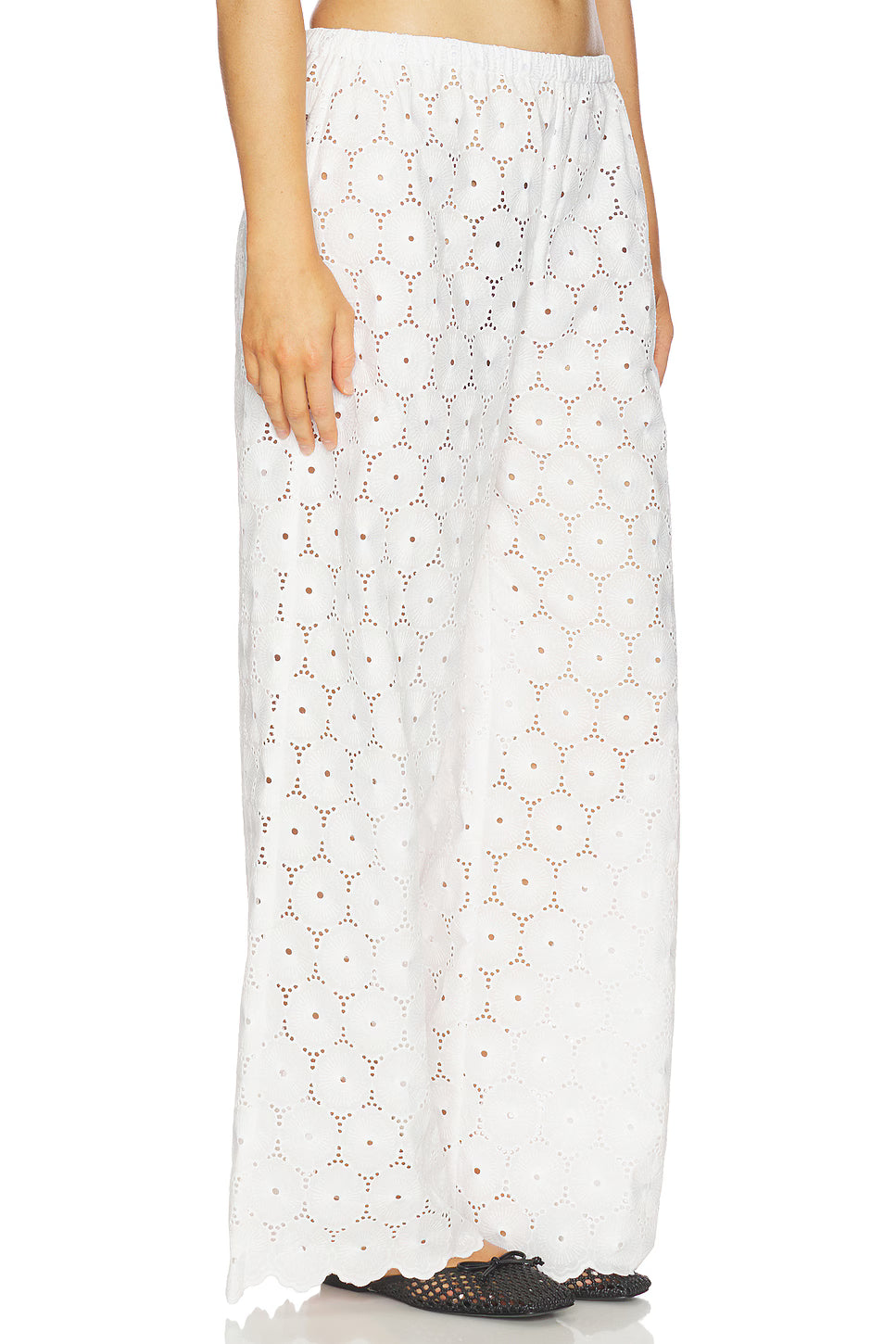 Pamina Pant | Dolce Broderie White