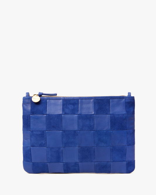 Flat Clutch w/ Tabs Lagoon Oversized Checker