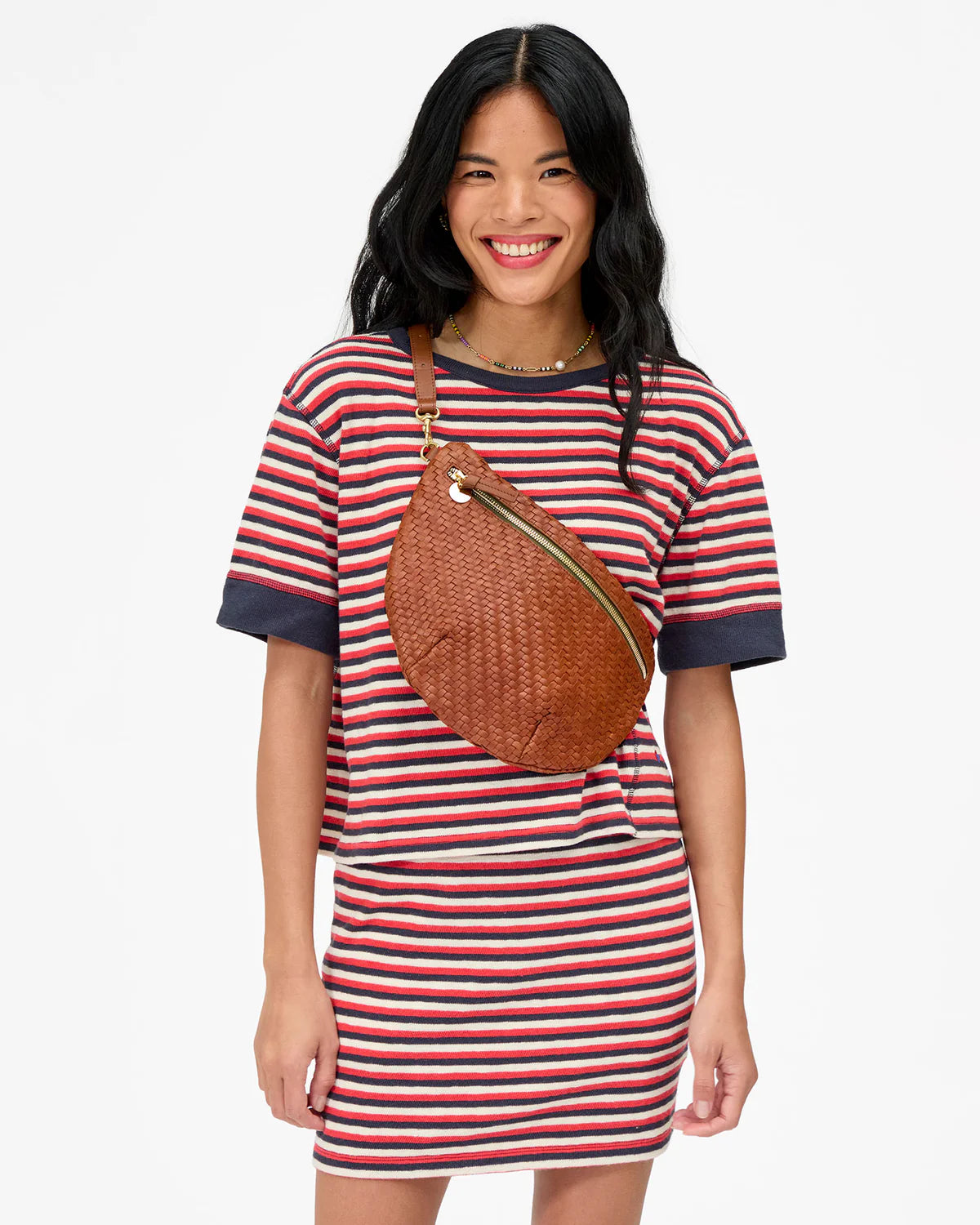 Grande Fanny | Hazelnut Woven Zig-Zag
